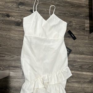 NEW - White Lulus mini dress bachelorette